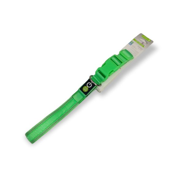 Good 2 Go LED Light Up Dog Collar Size: L/XL - Green (2 Light Modes) New - Picture 5 of 6